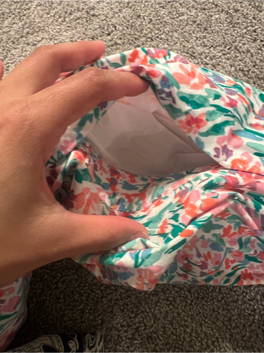 NWOT jcrew Floral Square-Neck Midi Dress in Pink & Mint - Picture 6 of 6